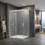 HOPA - Pevná bočná stena PANEL BELVER CHROM NEW - Farba rámu - Chróm / Leštený hliník (ALU), Pevná stena - 90 Smer zatvárania - Univerzálne Ľavé / Pravé, Výplň - Číre bezpečnostné sklo - 8 mm BCBELV90PSCCN