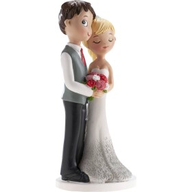 Svadobná figurka na tortu spokojný manželstvo 16 cm - Dekora - Dekora