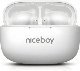 Niceboy Beans 5 PRO biela / Bezdrôtové slúchadlá / ANC / IPX4 (100002204377)