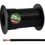 Quadrios 23CW025 jeden drôt, 0.5 mm², čierna, 25 m; 23CW025