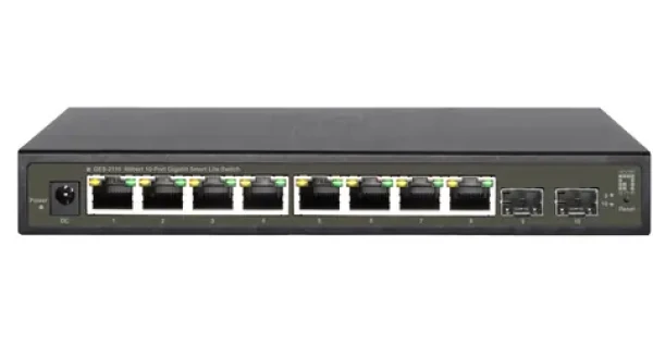 LevelOne GES-2110 / Switch / 8x Gigabit RJ45 / 2x SFP / SMART Managed L2 (GES-2110)