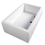 POLYSAN - DEEP hlboká sprchová vanička obdĺžnik 140x75x26cm, biela 72947