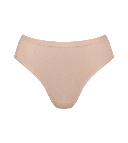 Dámske bavlnené tričko GO Daily Tai - BROWN - beige 00LZ - SLOGGI BROWN S