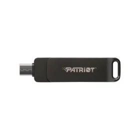 Patriot RAGE R550 32GB čierna / Flash Disk / USB 3.2 / USB-A / USB-C / Prenosová rýchlosť až 100 MBs (PE32GR550DSAD)