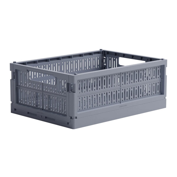 Made Crate Skladacia prepravka Blue Grey - midi