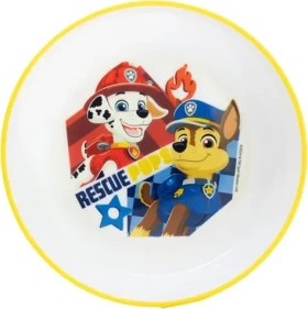 STOR Detská miska Tlapková patrola / Protišmykové dno / Bez BPA (81691)