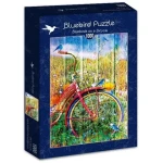 BlueBird Puzzle Modrí vtáčiky na bicykli