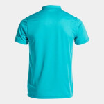 Pánska polokošeľa Joma Polo Shirt Hobby S/S Fluor Turquoise XXL