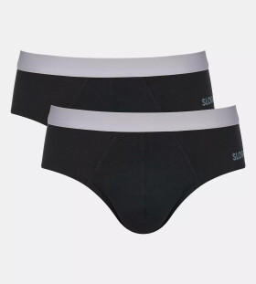 Pánske nohavičky GO ABC 2.0 Brief 2P - BLACK - čierna 0004 - SLOGGI BLACK XS