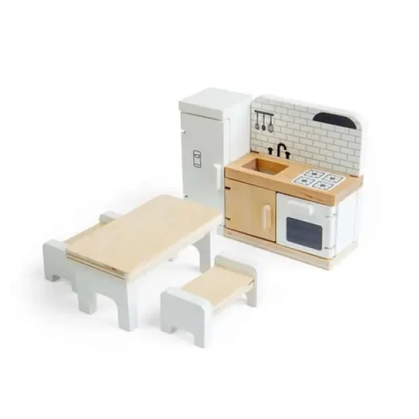 Bigjigs Toys Drevený nábytok do domčeka pre bábiky Kuchyňa