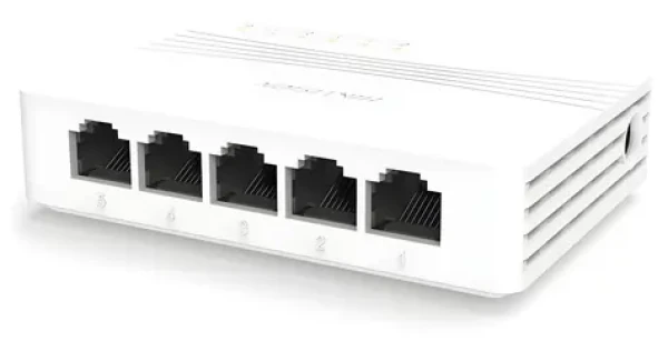 HIKVISION DS-3E0505D-E / Switch / 5x 10/100 Mbps RJ45 / napájanie 5 VDC / 0,6 A (301801384)