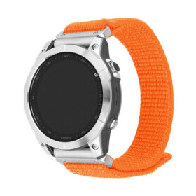 FIXED Nylonový remienok Nylon Sporty Strap pre Garmin QuickFit 26mm oranžový (FIXNST2-QF26MM-OR)