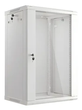 Lanberg WF01-6418-10S sivá / Nástenný rozvádzač / 19" / 18U / 600×450 mm / Flat pack (WF01-6418-10S)