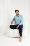 Regina 495 dlhé/r M-XL Z25/26 pánske pyžamo Béžová M