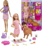 Barbie Bábika 30 cm a novonarodené šteniatka