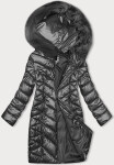 Dámska prešívaná zimná bunda v grafitovej farbe J Style (16M9100-105) odstíny šedé M (38)