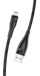 USAMS SJ399 U41 Braided Dátový Kábel microUSB 3M čierna (6958444983622)