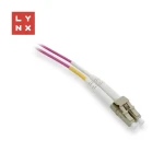 Lynx LC-LC 1 m / Optický patch kábel / Duplex / MM / OM4 / 50/125 µm (LX-DPX-LC/LC-OM4-1)