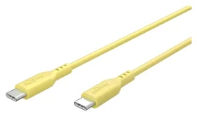 Goobay žltá / Kábel USB-C / silikónový / 1,5 m (77742)