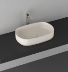 ISVEA - INFINITY OVAL keramické umývadlo na dosku, 55x36cm, Ivory 10NF65055-2K