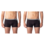Dvojité balenie bavlnených boxeriek COTTON STRETCH BOXER 2x - BELLINDA - čierne M