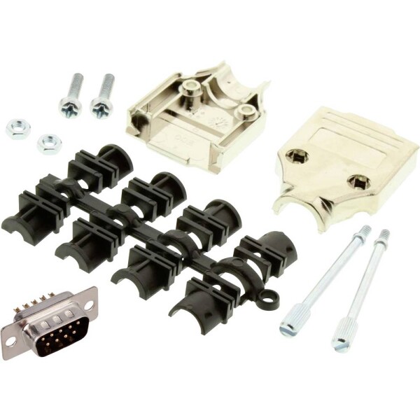 MH Connectors MHDTPK9-DM9P-K sada D-SUB kolíkové lišty 180 ° Pólov: 9 spájkovaný 1 ks; MHDTPK9-DM9P-K