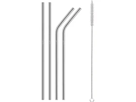 Lamart Straw Slamky Set 5ks nerez (8590669286294)