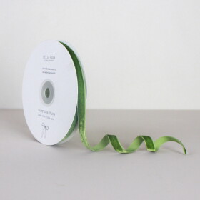 Bella Rose Zamatová stuha 1 cm – Olive (10 m)
