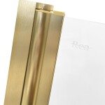 REA - Skladacia vaňová zástena AGAT-2 100 BRUSH GOLD REA-K9777