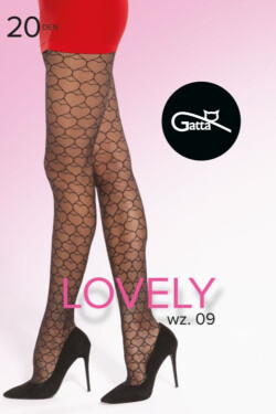 LOVELY 20 wz.09 - Košeľa 20 DEN-5 nero 5-XL