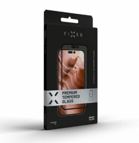 FIXED Armor Prémiové ochranné tvrdené sklo s aplikátorom pre Apple iPhone 12/12 Pre čierna (FIXGA-558-BK)