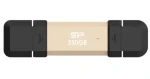 Silicon Power DS72 250GB zlatá / USB-A + USB-C 3.2 Gen 2 / R: 1050MBs / W: 850MBs (SP250GBUC3S72VPG)