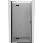 MEXEN/S - Mist-H L sprchové dvere krídlové ľavé 70, transparent, čierna 8A5L-070-000-70-00-L