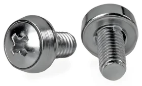 StarTech Skrutky do racku 12-24 16,5 mm strieborná / Montážna sada pre rack / 50 ks (CABSCRWS1224)