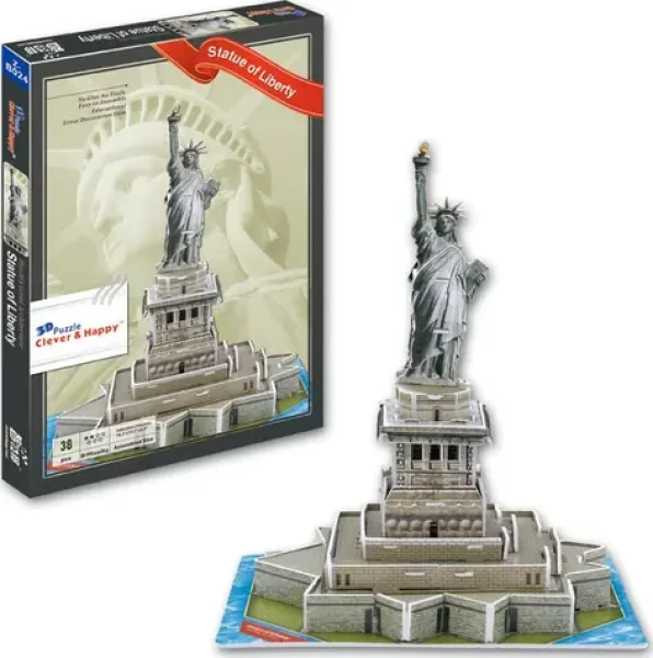 CLEVERHAPPY 3D puzzle Socha Slobody