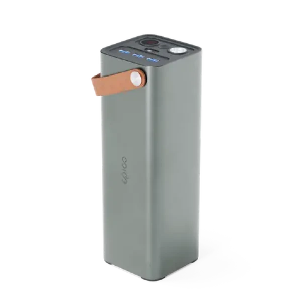Epico Multifunkčná power banka 46200mAh šedá / 3x USB-A / 1x USB-C / svietidlo / 65W (9915101100149)