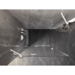 MEXEN/S - Lunar sprchový kút dvere krídlové ľavá 90 x 80, transparent, biela 834-090-080-20-00-L