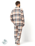 Pánske pyžamo Key MNS 443 B25 dĺžka/r 3XL-4XL so zipsom MIX 3xl