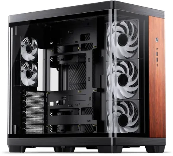 Jonsbo TK-4 Wood čierna / Počítačová skriňa / Midi-Tower / ATX / Tvrdené sklo (TK-4 W/BLACK)