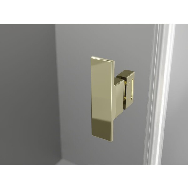 MEXEN/S - Mist HT sprchovací kút dvere krídlové ľavá 80 x 85, transparent, zlato 8A5T-080-085-50-00-L