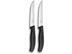 VICTORINOX Swiss Classic Gourmet Sada steakových nožov 2 ks s rovným ostrím čierna (6.7903.12B)