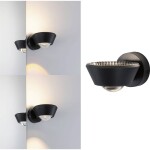 Paulmann 79769 nástenný reflektor pevne zabudované LED osvetlenie 9 W LED čierna; 79769