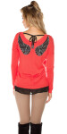 Trendy Koucla pullover with angel wings Einheitsgroesse