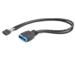 Gembird predlžovací kábel USB PIN HEADER USB 3.0 19pin -gt; USB 2.0 9pin / 30cm (CC-U3U2-01)