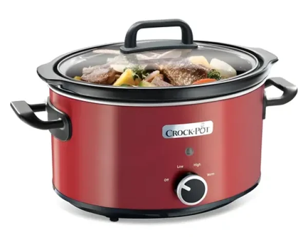Crockpot SCV400RD červená / Pomalý hrniec / 3,5 l / 210 W / keramická nádoba (100001771971)