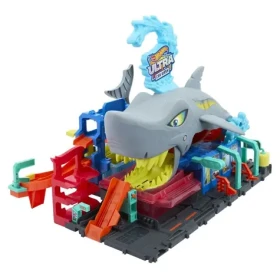 Mattel Hot Wheels city color reveal autoumývačka so žralokom