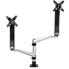 StarTech stohovateľný stojan pre 2 monitory / Stojan na monitor / nosnosť 18 kg / do 30" / rotácia 360° (ARMDUAL30)