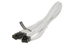 Seasonic 12VHPWR PCIe 5.0 Adapter pre napájanie grafických kariet - biely oplet (12VHPWR cable W)