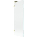 MEXEN/S - Lunar L vaňová zástena FIX 60 x 150, transparent, zlatá 897L-060-000-50-00