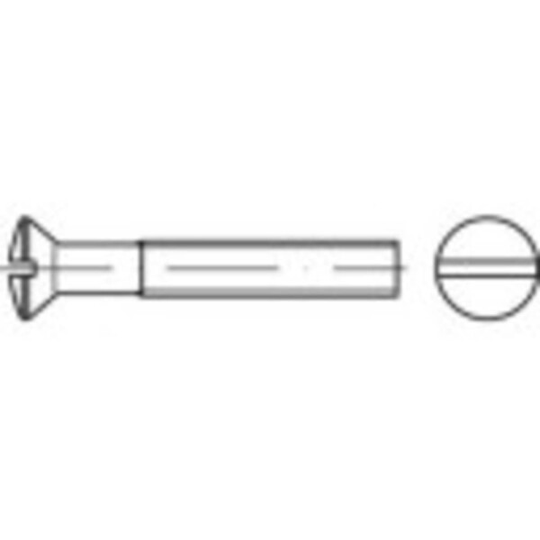 TOOLCRAFT 1065731 skrutky so zápustnou šošovkovou hlavou M4 10 mm drážka DIN 964 nerezová ocel A2 1000 ks; 1065731